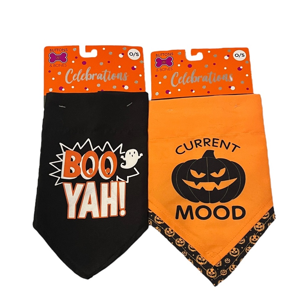 🌟NWT🌟 Buttons & Bones Halloween Dog Bandanas